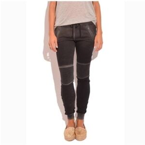 Cotton Citizen Moto Joggers Sweatpants, Faded Black, XL